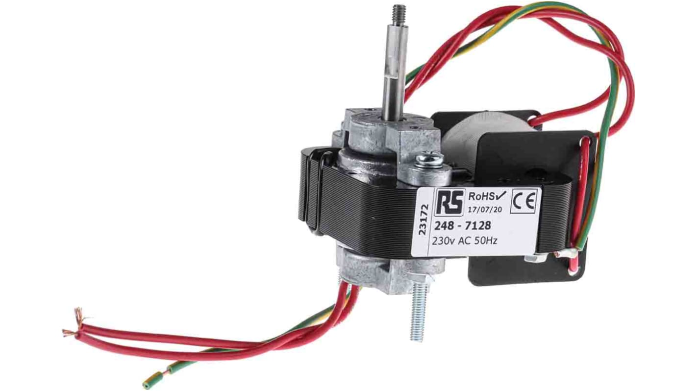 Mellor Electric AC1000 Anti Clockwise Shaded Pole AC Motor, 19 W, 1 Phase, 2 Pole, 220 → 260 V