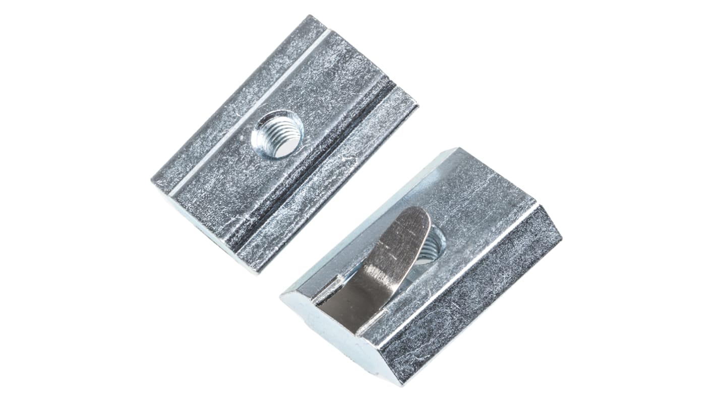 Dado con scanalatura a T FlexLink in Acciaio, per profili da 44 mm, 88 mm, scalanatura da 11mm, M5