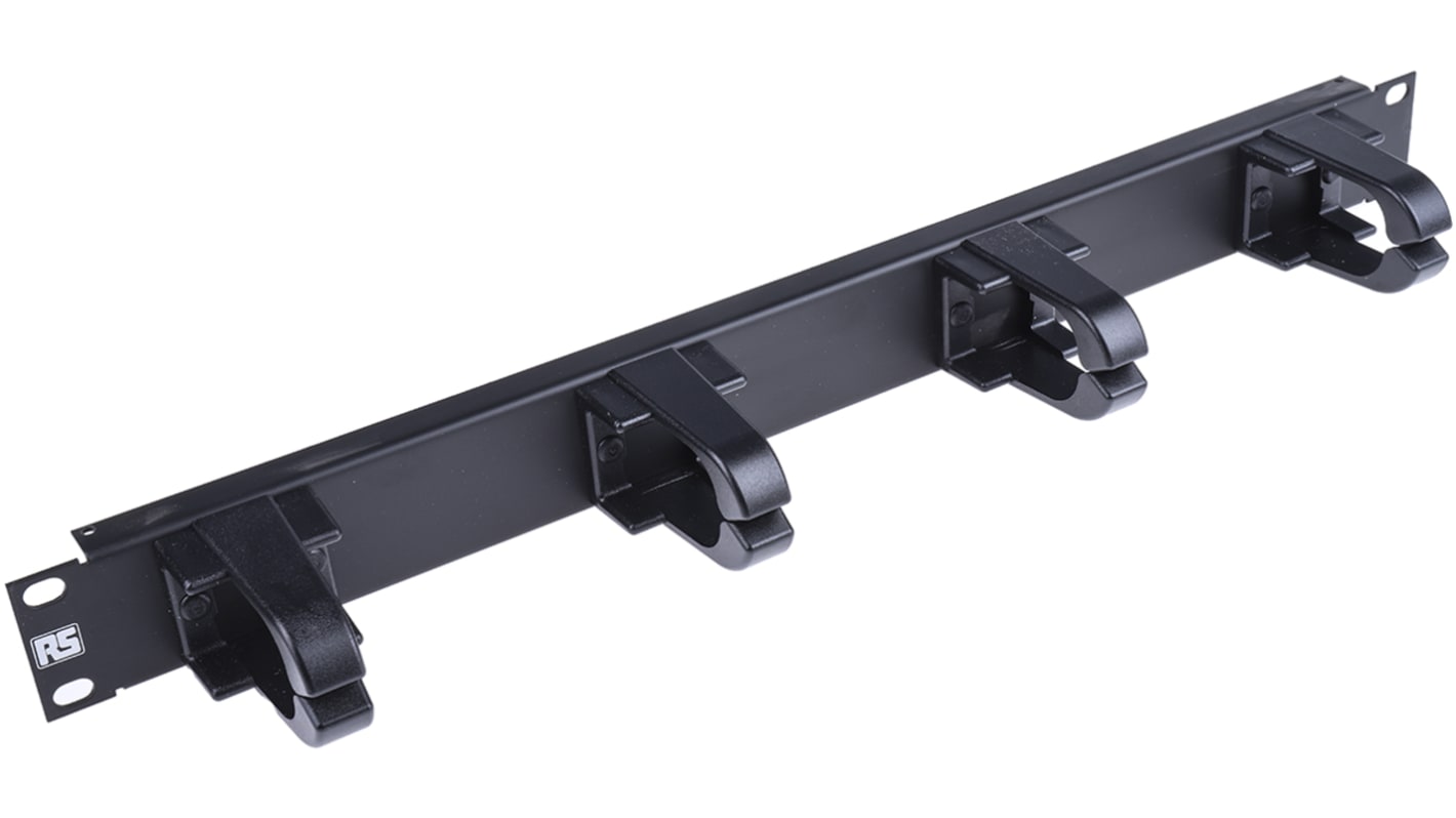RS PRO Cable Management Panel for Use with 19-Inch Rack, 4 Rings
