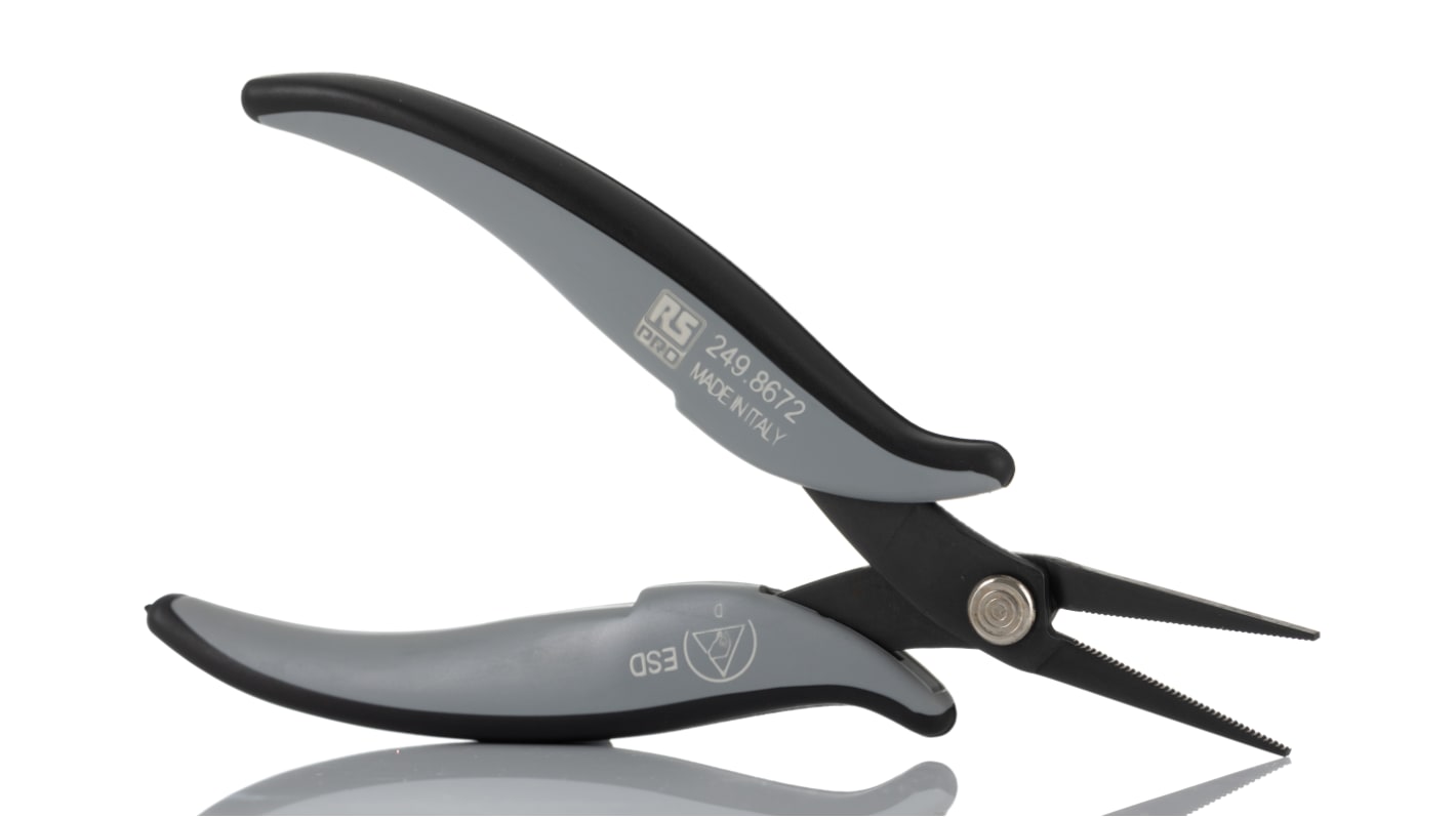 RS PRO Elektronik-Greifzange / Backen 32mm 160 mm ESD