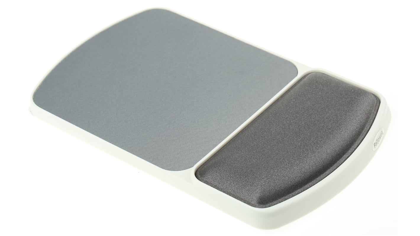 Fellowes Grey ABS Mouse Pad & Wrist Rest 10.3 x 6.25 x 1.13in 1.13in Height