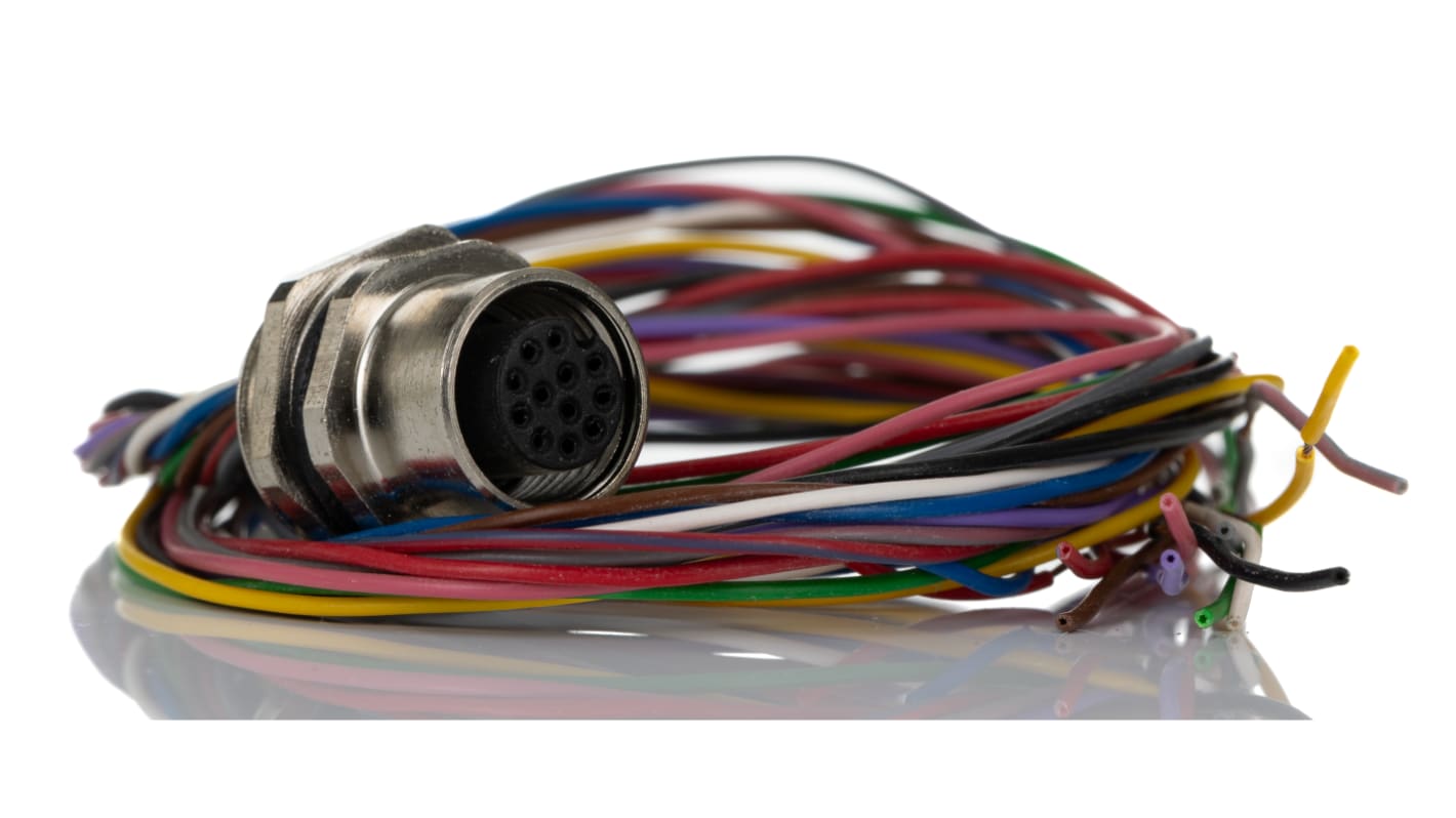 RS PRO Straight Female M12 to Unterminated Sensor Actuator Cable, 500mm