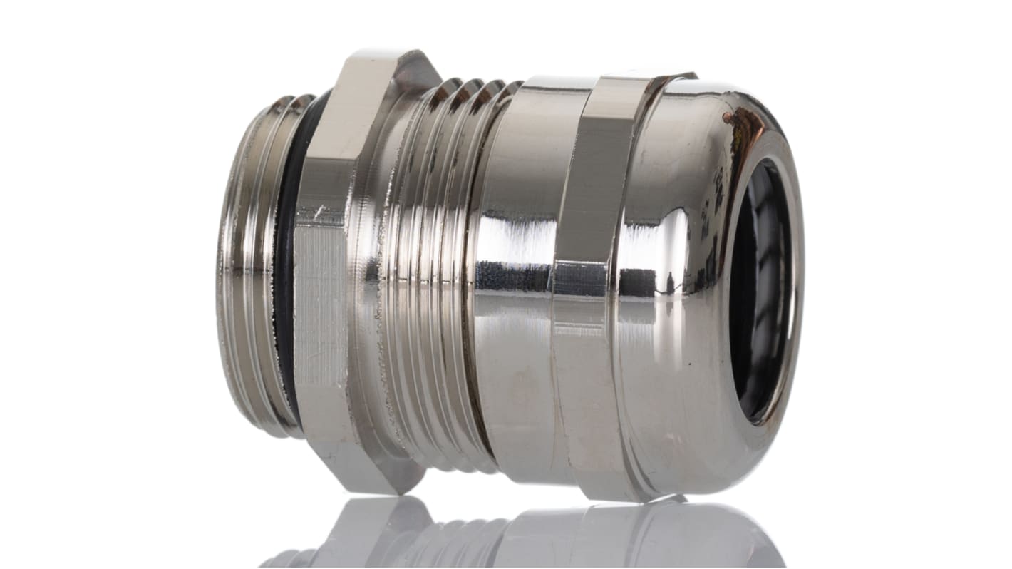 Molex 93600 Series Brass Cable Gland, M25 Thread, 11mm min., 18mm max., IP68