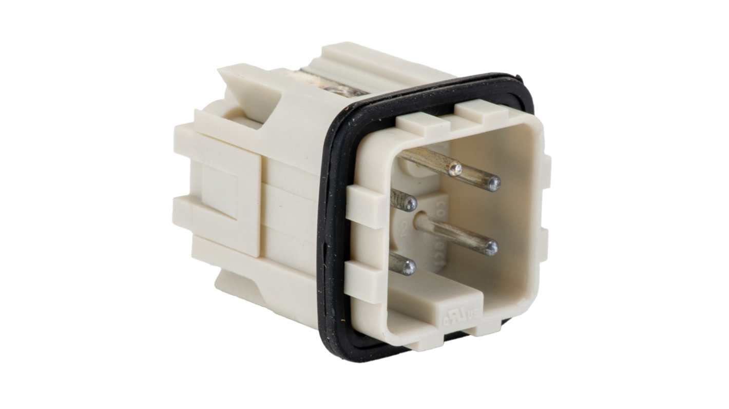 Molex Heavy Duty Power Connector Module, 10A, Male, 93601 Series, 4 Contacts