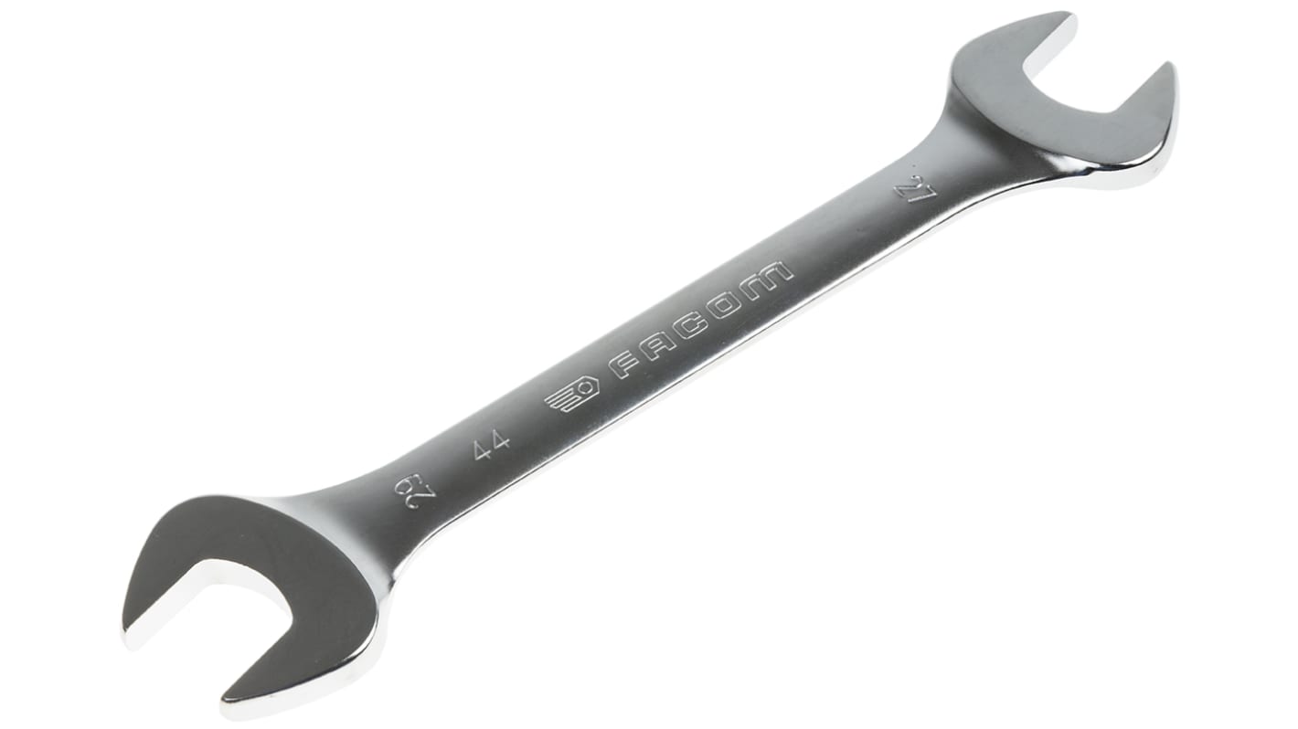 Facom 44 Series Double Ended Open Spanner, 27mm, Metric, Double Ended, 301 mm Overall