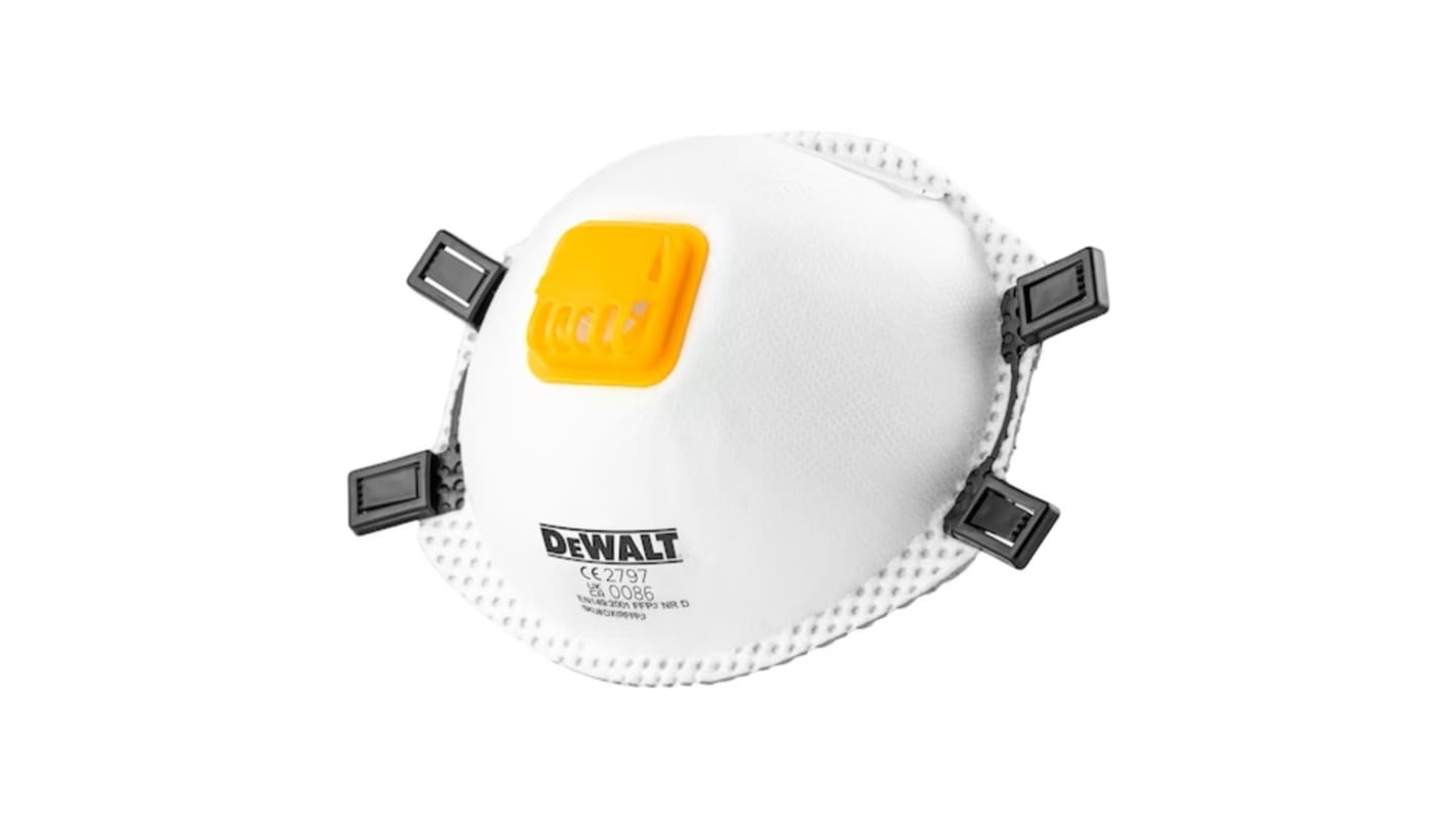 Mascherine usa e getta FFP3 con valvola DeWALT serie DXIRFFP3