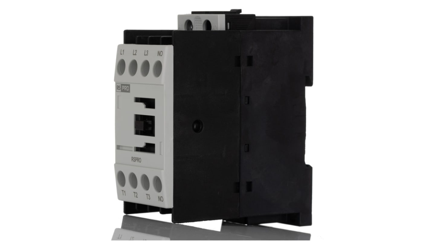 RS PRO RSPRO15-01 Contactor, 24 V ac Coil, 3-Pole, 15 A, 7.5 kW, 1NC, 690 V