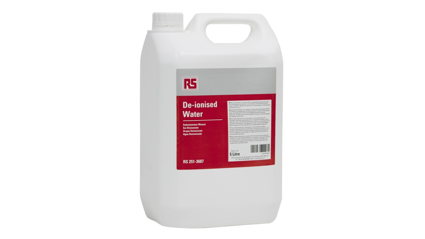 RS PRO Deionised Water 5 L Can