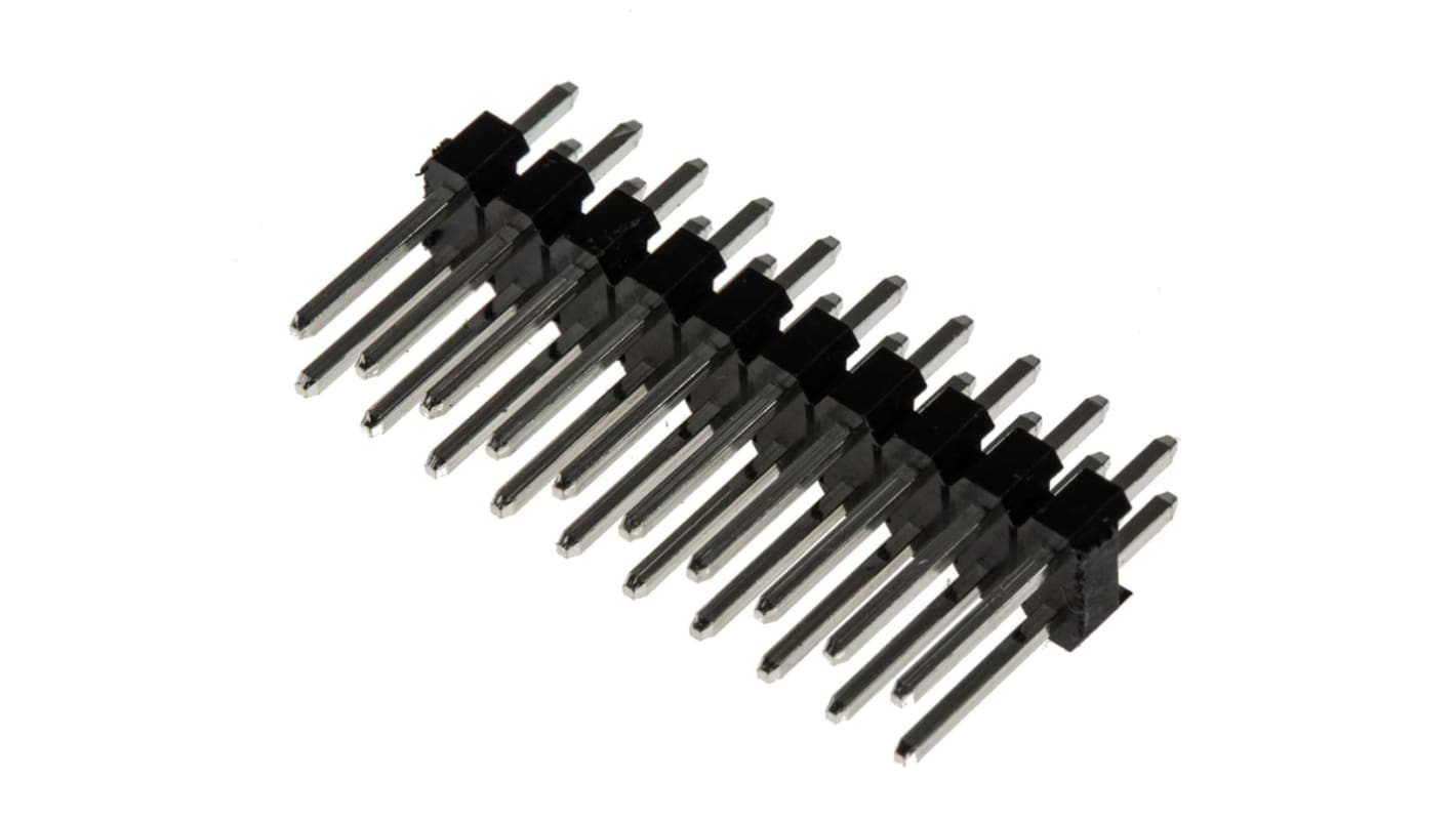 Złącze szpilkowe 20-pinowe raster: 2.54mm 2-rzędowe RS PRO Przewlekany 1.0A 650.0 V.