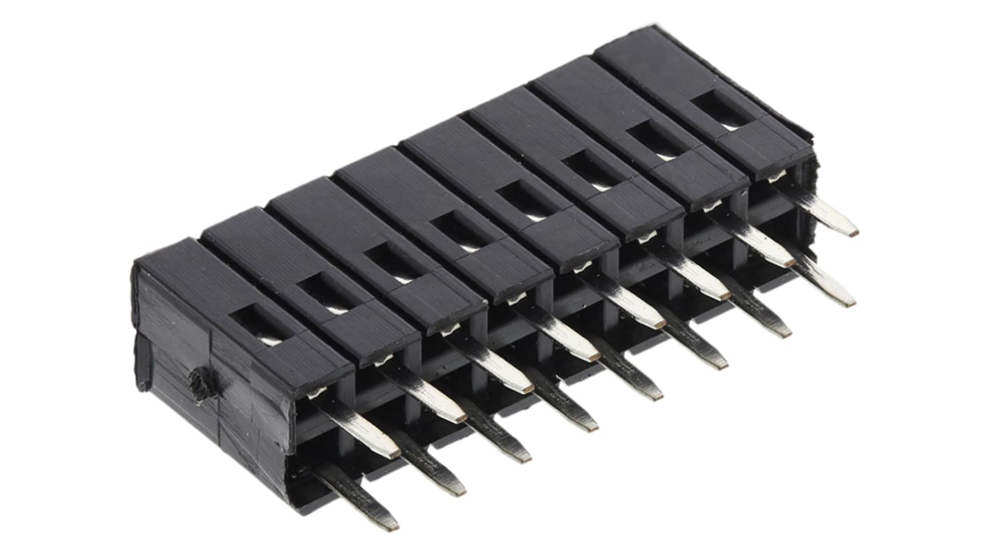 RS PRO 基板接続用ソケット, 16 Pin 2 列 2.54mm ピッチ スルー