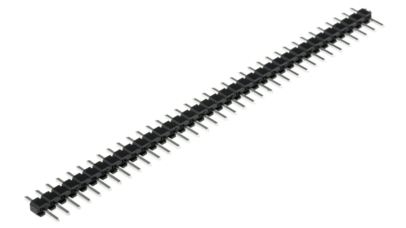 RS PRO 36p单排排针 直向, 2.54mm间距, 1.0A, 650.0 V, THT安装
