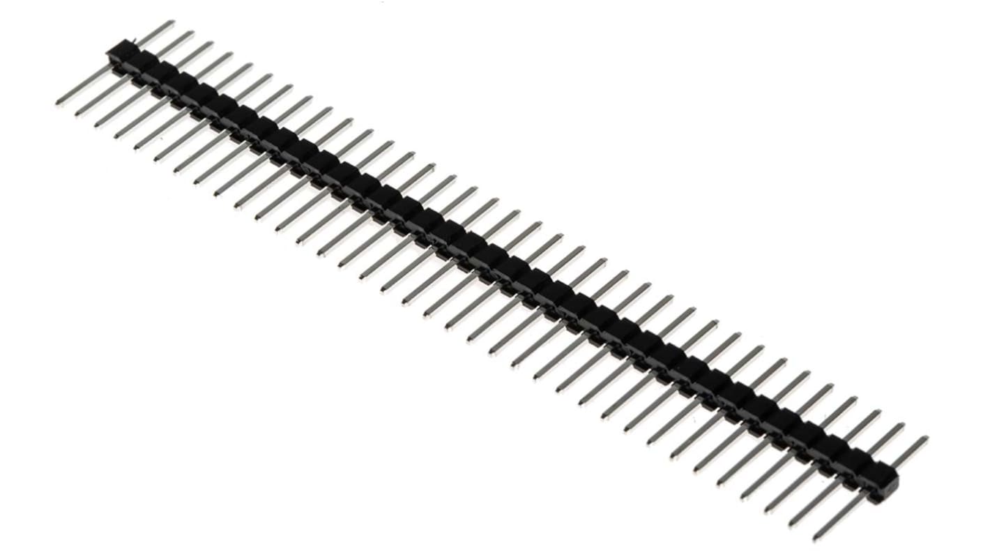 RS PRO 36p单排排针 直向, 2.54mm间距, 4.0A, THT安装