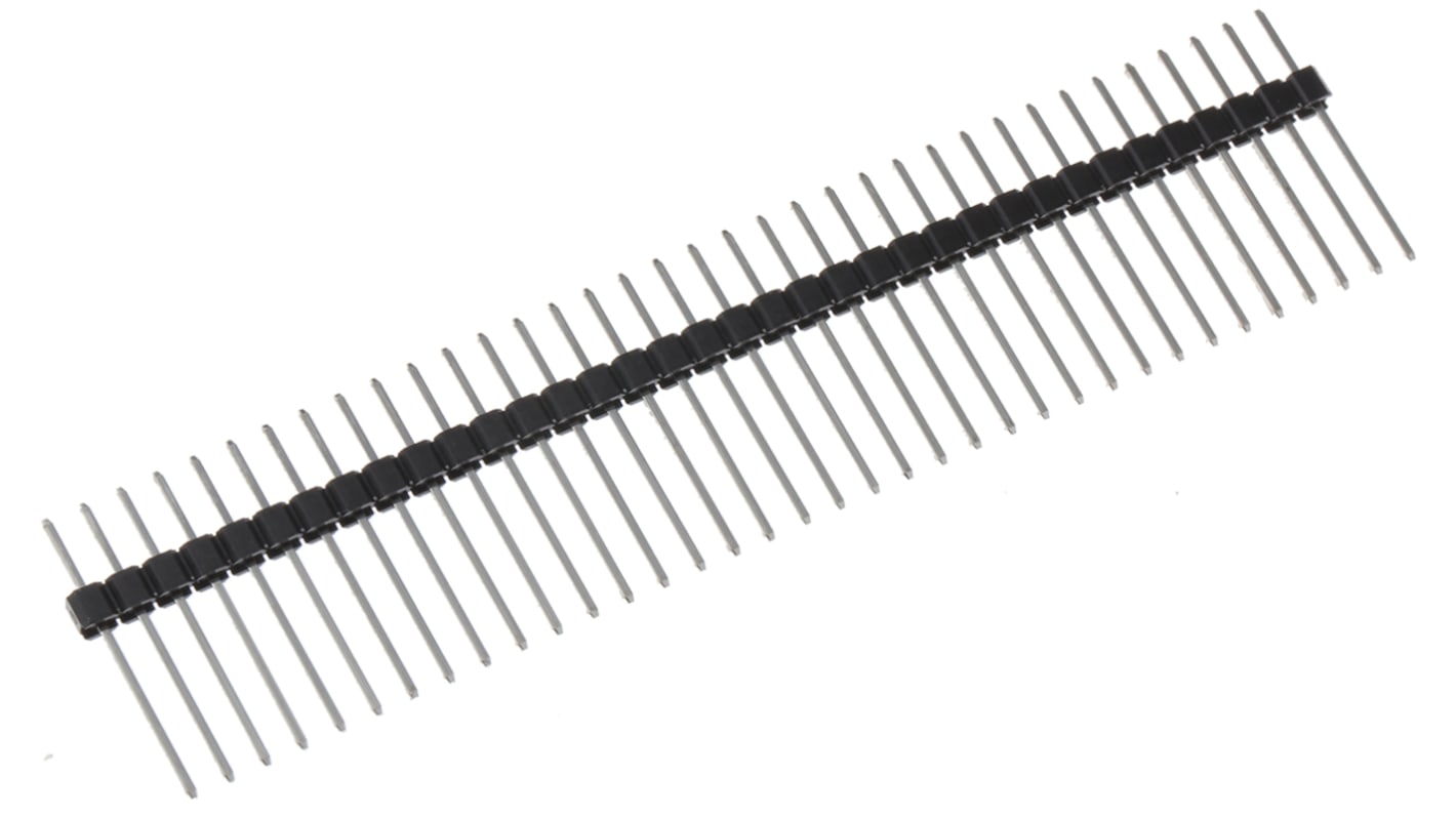RS PRO 36p单排排针 直向, 2.54mm间距, 1.0A, 650.0 V, THT安装