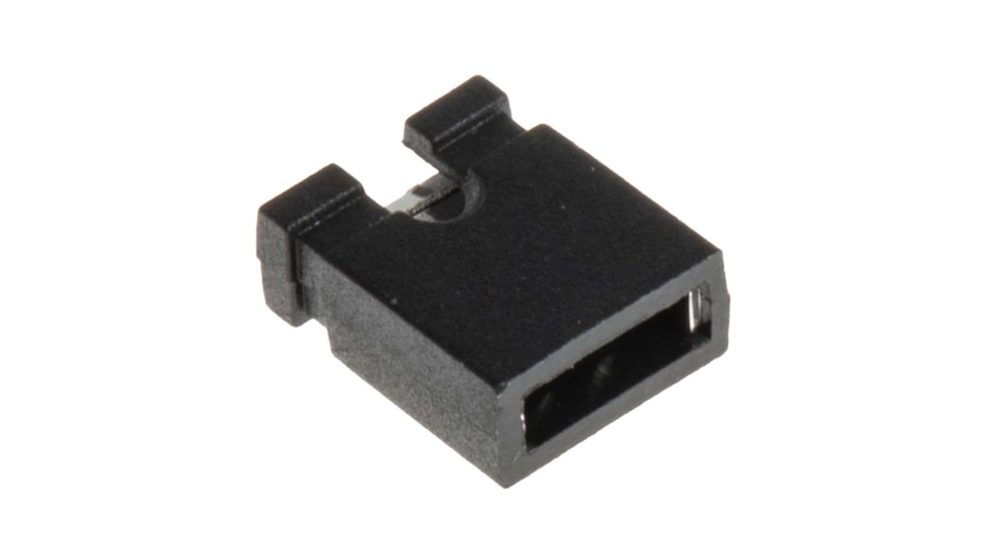Jumper hembra RS PRO de 2 vías, paso 2.54mm, de color Negro