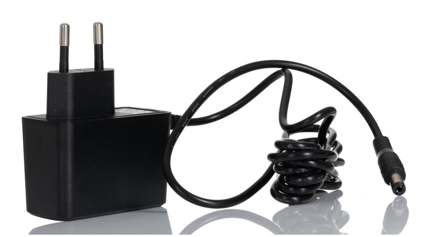 RS PRO 12W Plug-In AC/DC Adapter 12V dc Output, 1A Output