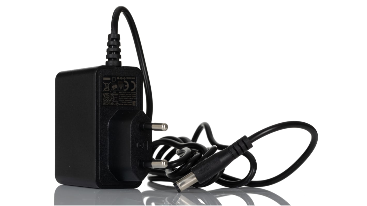 RS PRO 12W Plug-In AC/DC Adapter 24V dc Output, 500mA Output