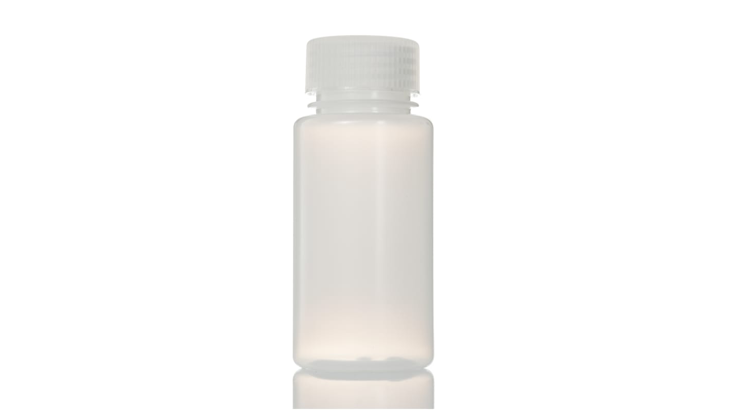 RS PRO 125ml HDPE Wide Neck Storage Bottle