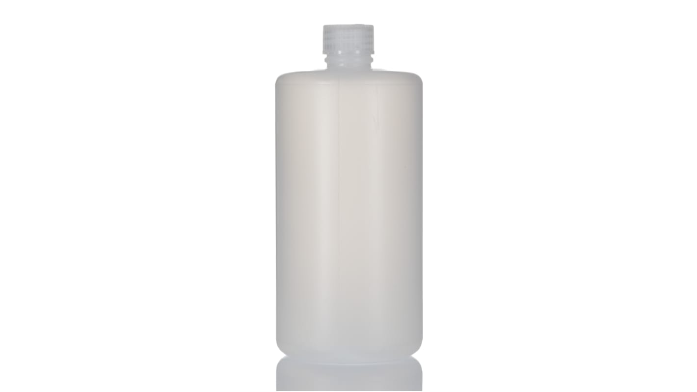 RS PRO 样品瓶, 实验瓶, 窄口, HDPE材质, 90 x 203mm, 1L