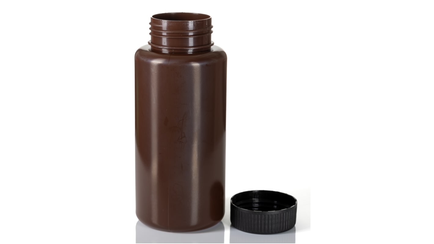 RS PRO 1L HDPE Wide Neck Storage Bottle