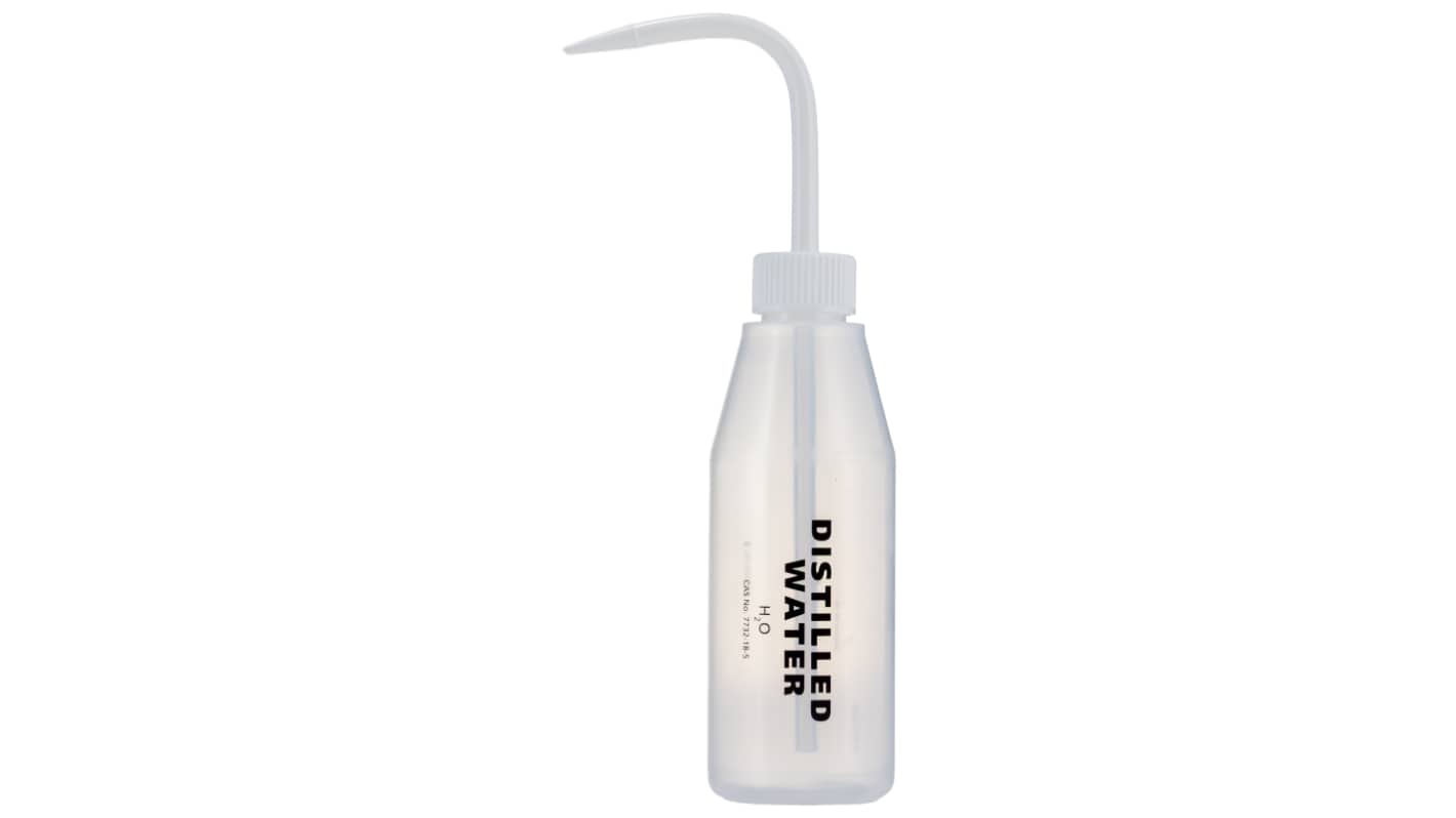 RS PRO 250ml LDPE Narrow Neck Wash Bottle