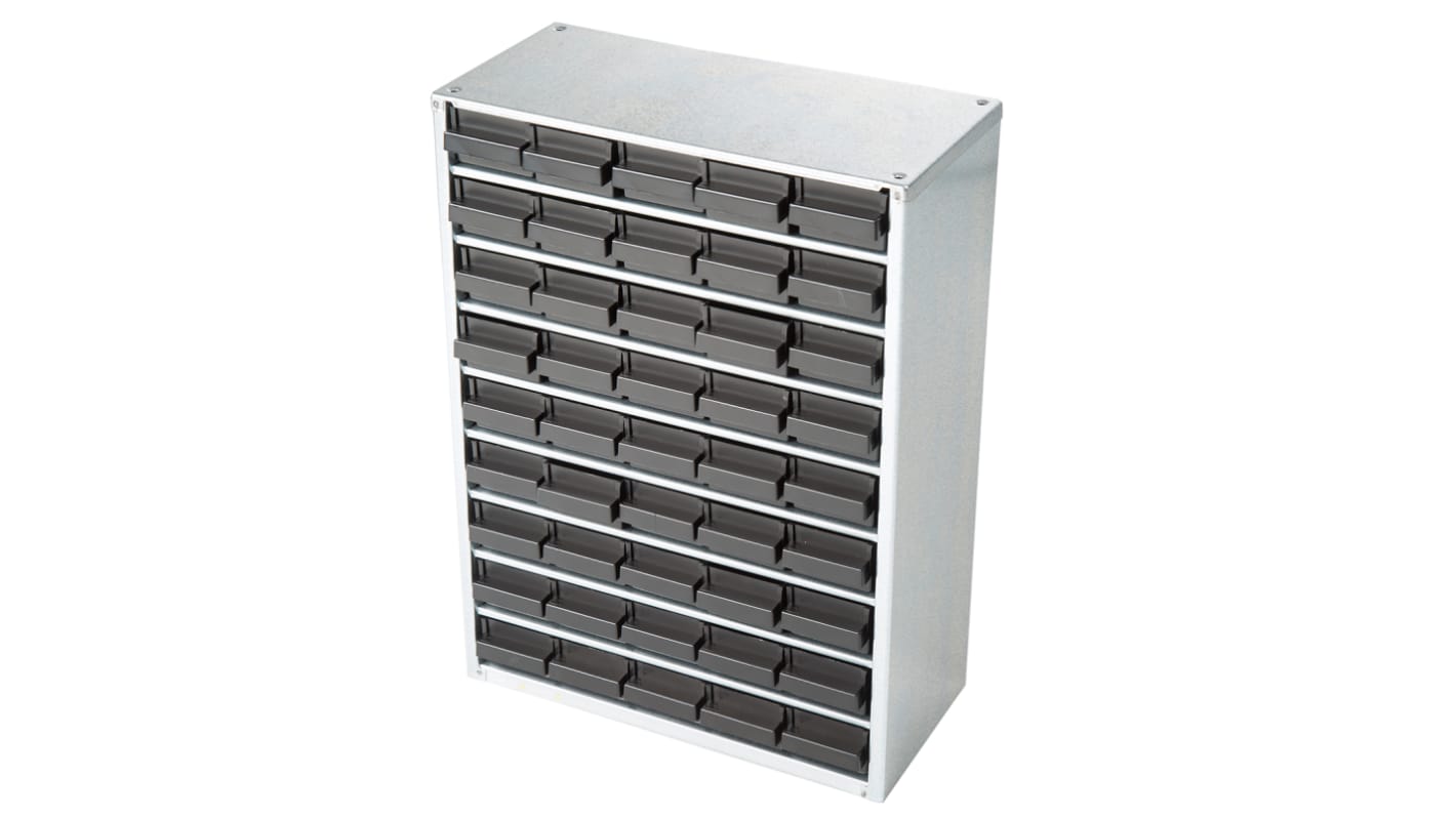 Raaco 45 Drawer ESD Cabinet, 417 x 306 x 150mm