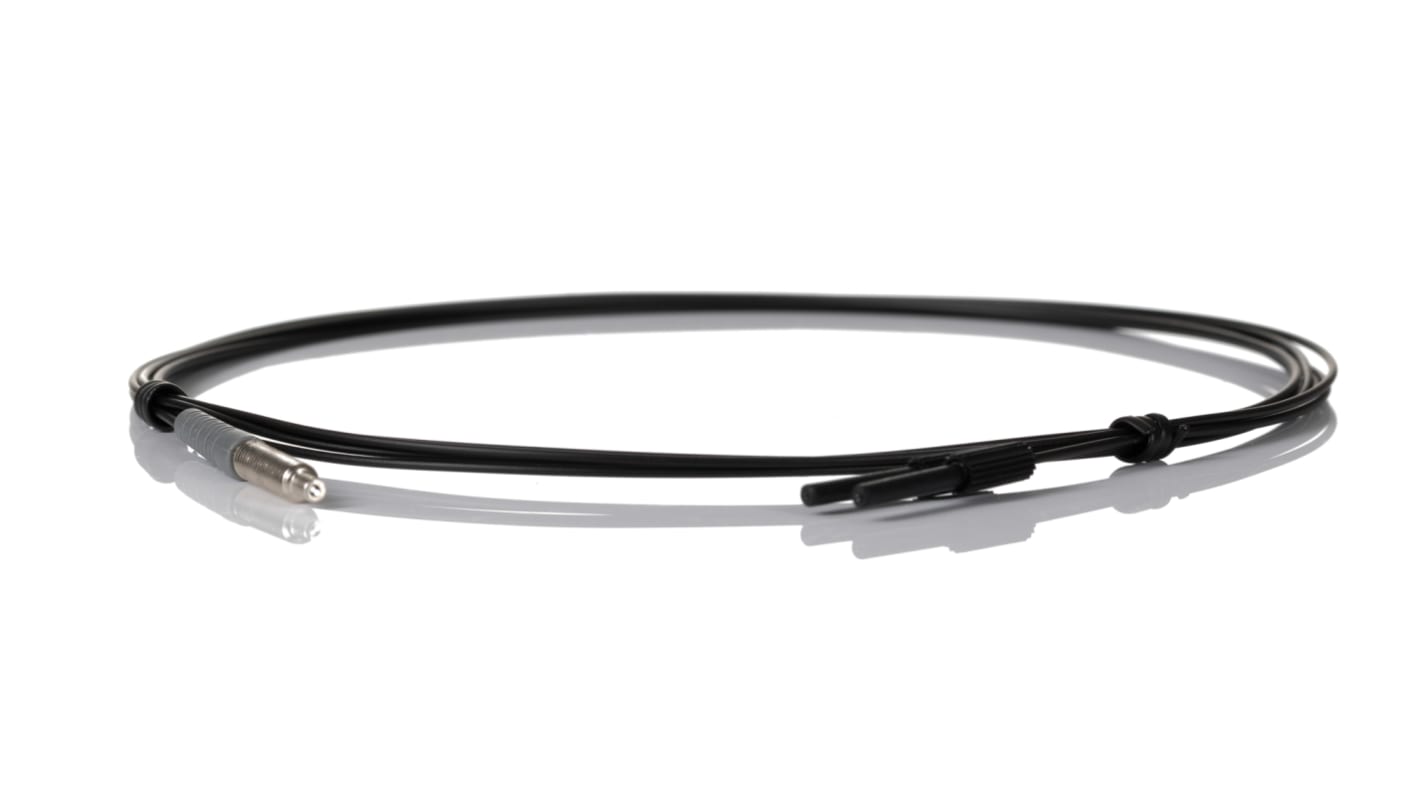 RS PRO Plastic Fibre Optic Sensor 40 mm, 70 mm, 120 mm, NPN /PNP (Fiber amplifier FD3 series) Output, 0.8 → 0.9