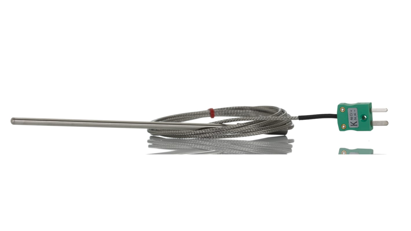 RS PRO Type K Heavy Duty Thermocouple 150mm Length, 4.5mm Diameter → +350°C