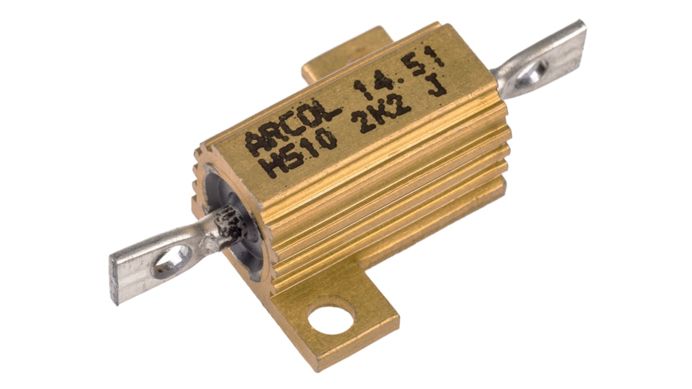 Arcol シャーシ取り付け抵抗器,10W,2.2kΩ,±5%