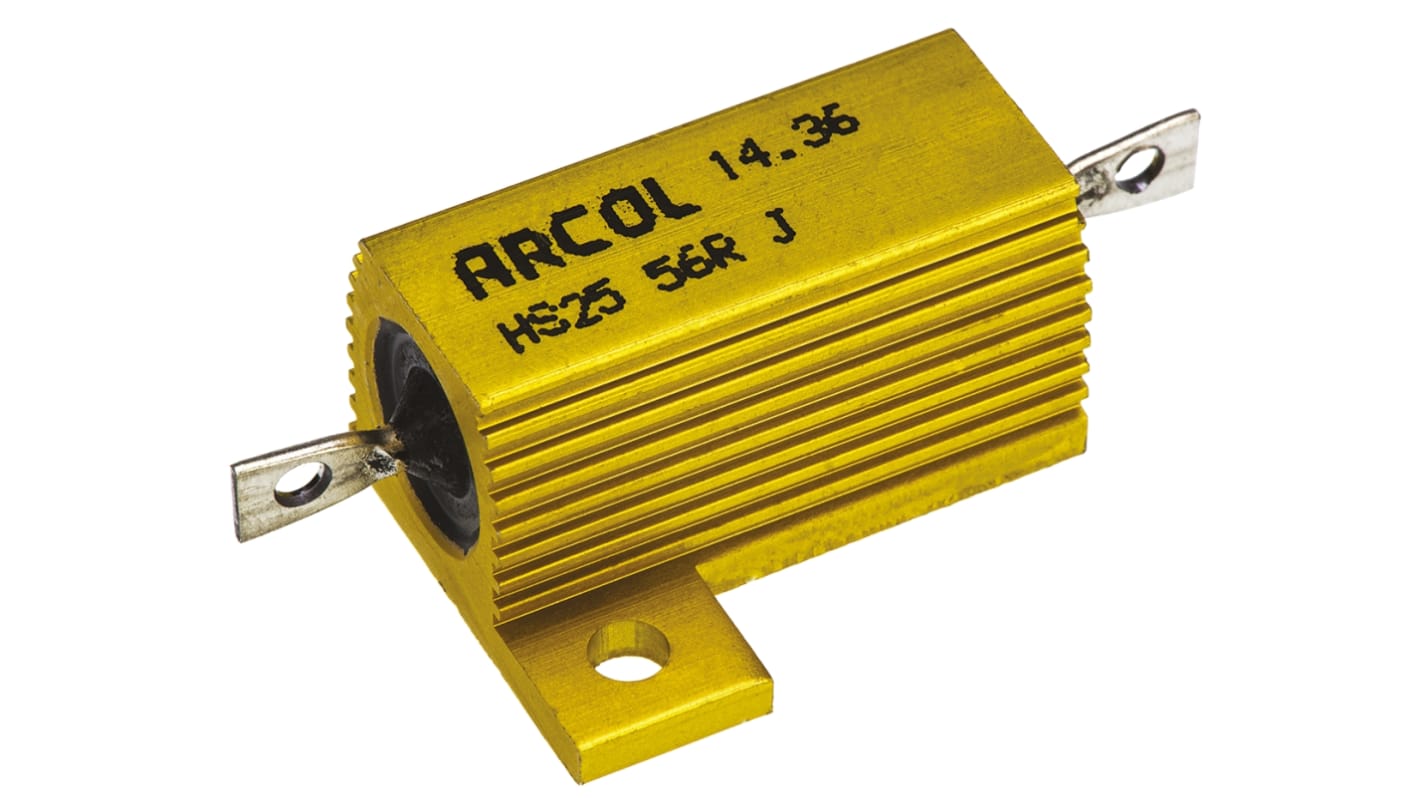 Resistenza per montaggio su telaio Arcol, 56Ω, 25W, ±5%