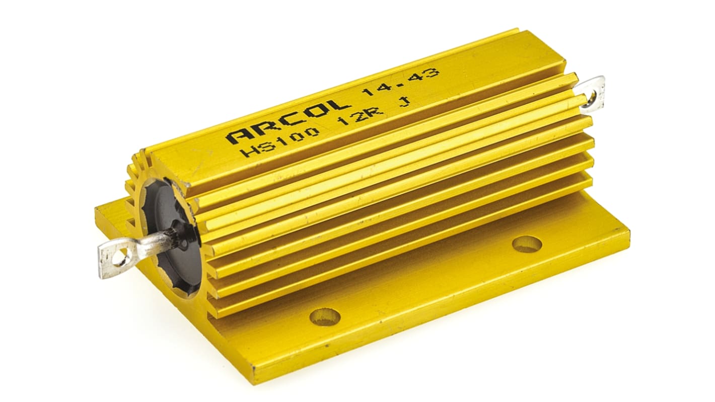 「高評価！」注目のレビュ J 12R HS100 | RS | シャーシ取り付け抵抗器,100W,12Ω,±5% Arcol 冷蔵庫・冷凍庫