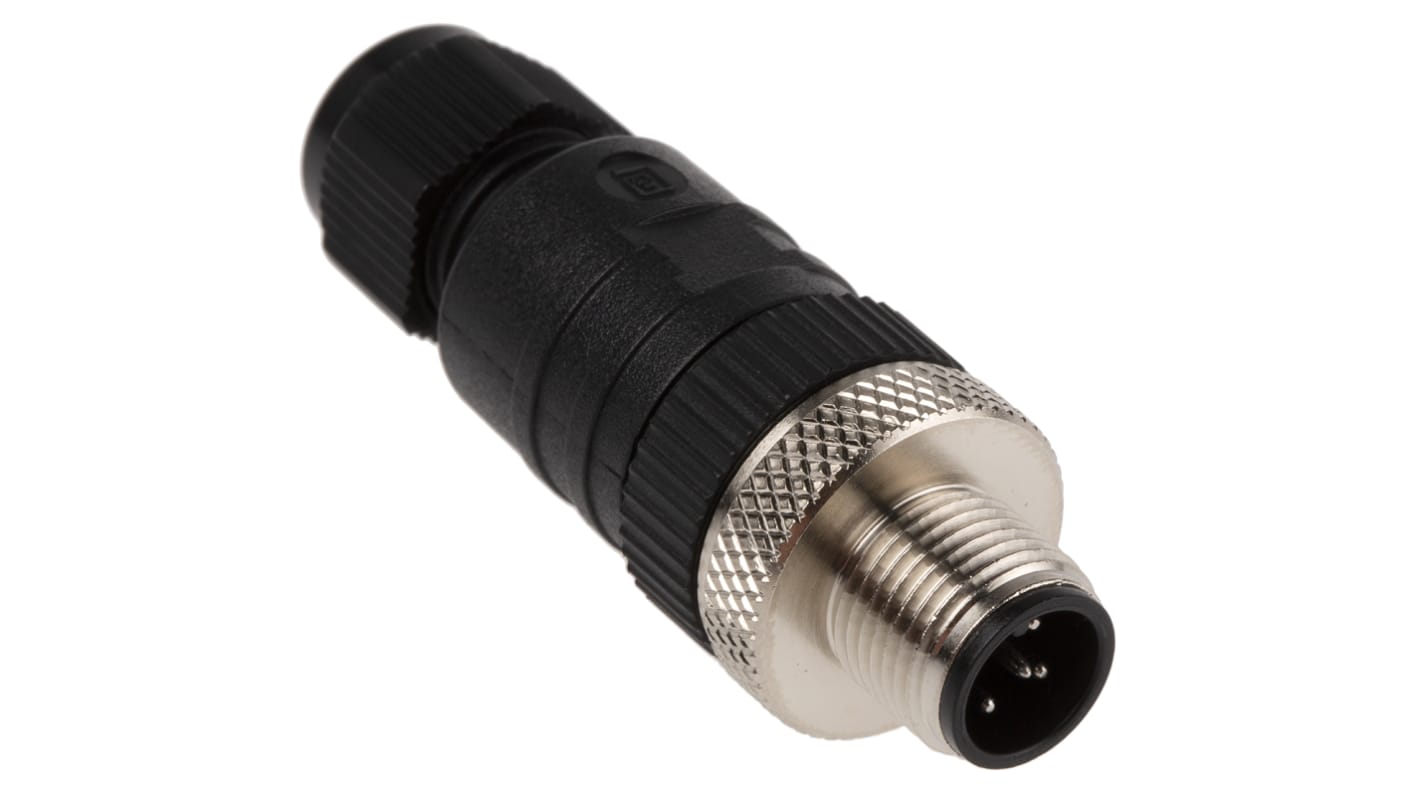 Lumberg Automation M12圆形连接器插座, 5芯, 电缆安装, 螺钉端接, 4.0A, 60.0V, IP67, RSC系列