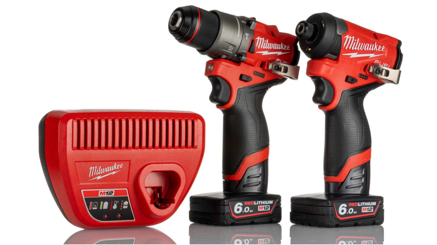 Milwaukee M12FPP2A2-602X, 12V Cordless Cordless Power Tool Kit - Cordless Power Tool Kit