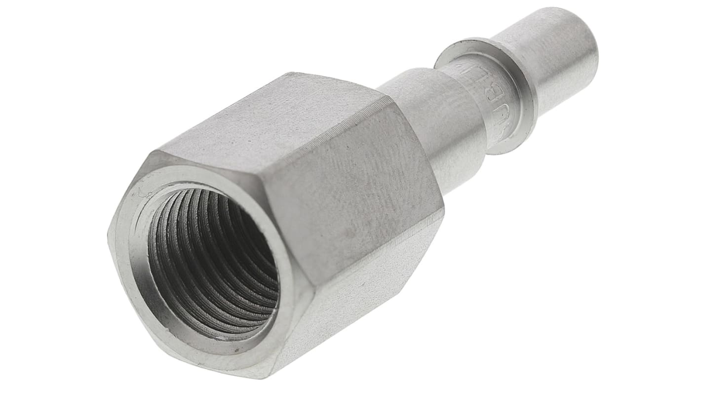 Staubli – Fluid Connectors Stainless Steel Female Safety Quick Connect Coupling, G 1/4 Female Threaded