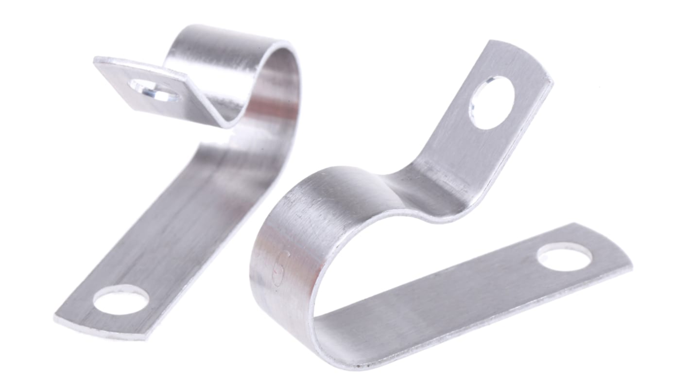 Essentra Aluminium Cable Clamp, 14.3mm Max. Bundle