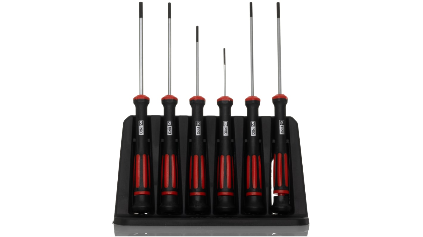 RS PRO Hexagon Precision Screwdriver Set, 6-Piece