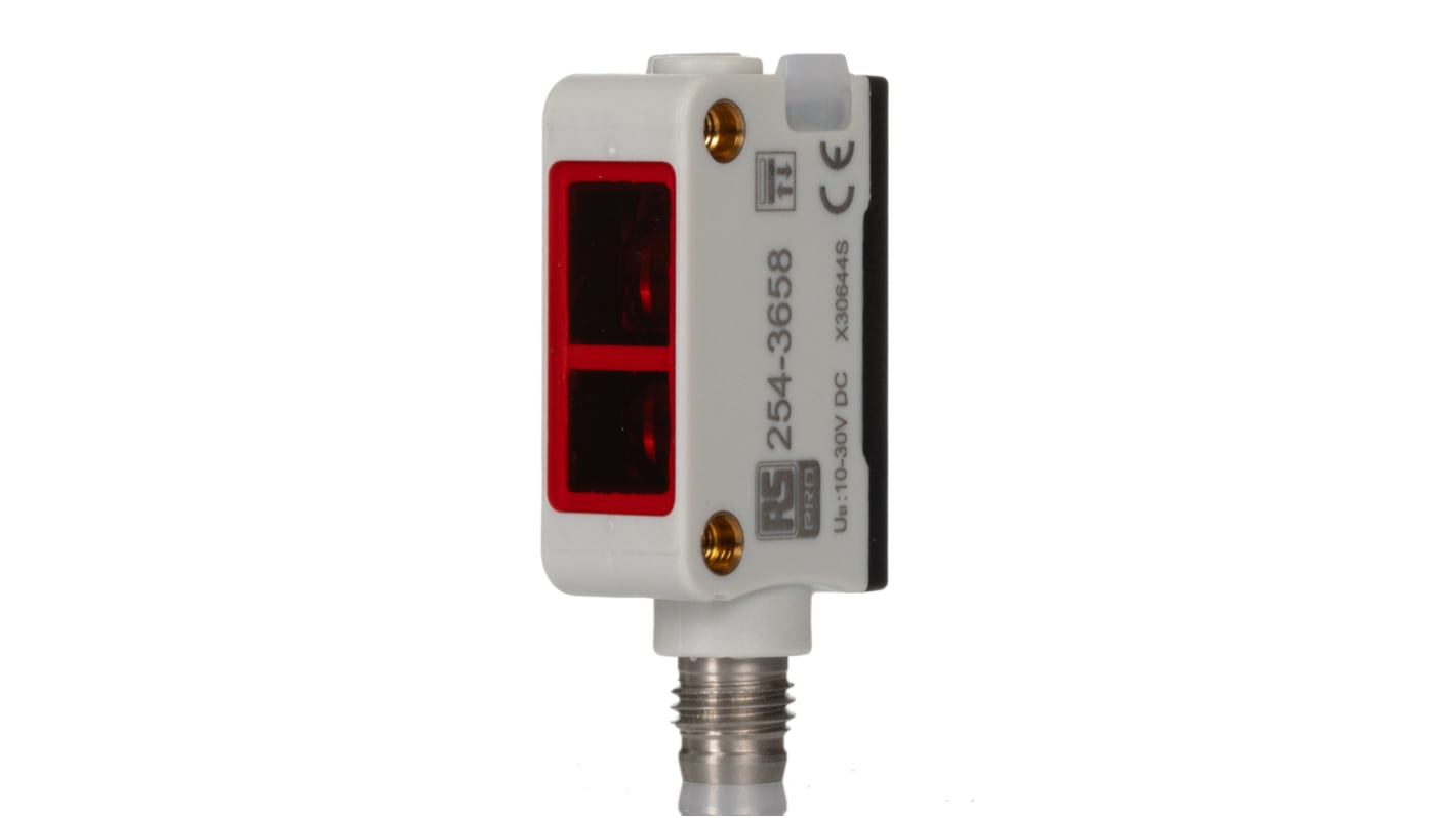 RS PRO background Suppression Photoelectric Sensor, Block Sensor, 0.25 m Detection Range