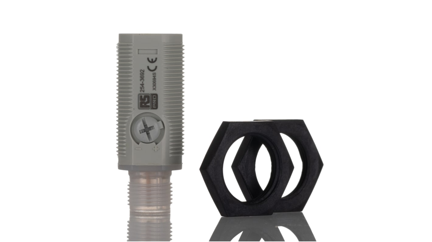 Rs-Online Sensore fotoelettrico Cilindrico RS PRO a diffusione rilevamento 1 m uscita PNP NONC