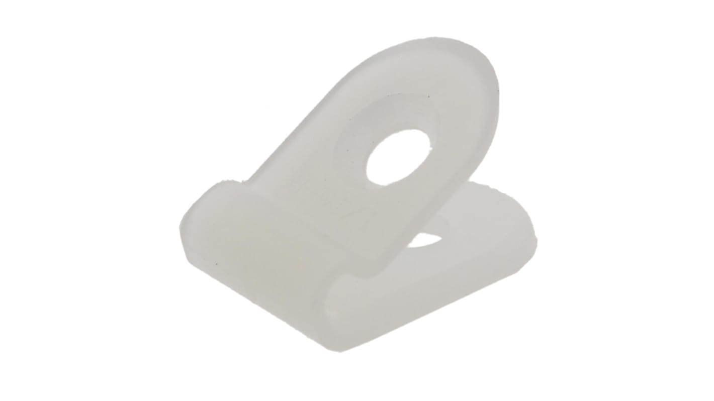 Essentra Natural Nylon Cable Clip, 1.6mm Max. Bundle