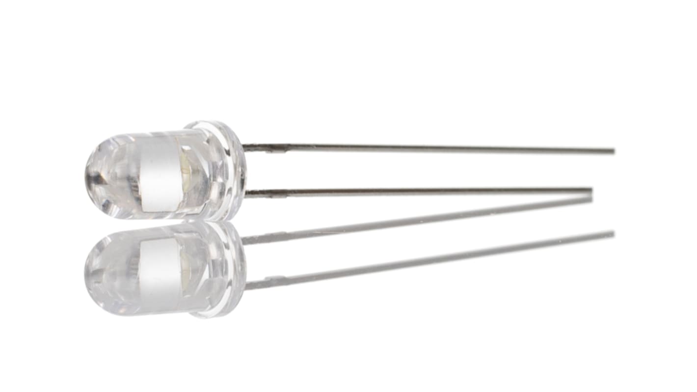 LED Bianco RS PRO, PCB, 2,6 → 3,4 V, 5 mm