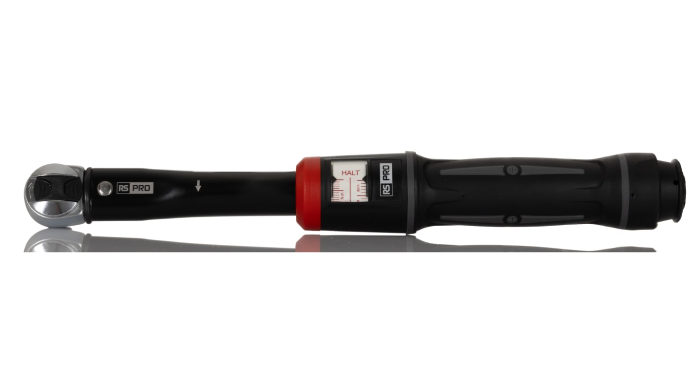 RS PRO 1/2 Zoll Klick-Drehmomentschlüssel 20 → 100Nm, Länge 367 mm, ±3 %