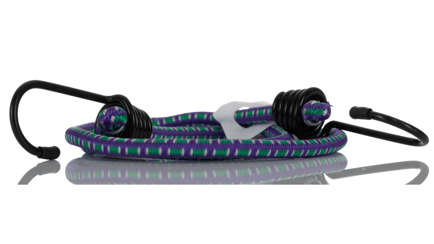 RS PRO 2 Hooks Bungee Cord, 36in Long, 8 mm Diameter