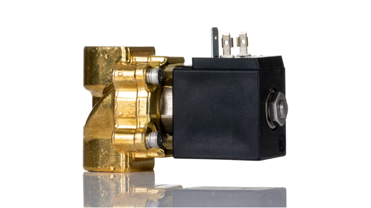 RS PRO Solenoid Valve, 2 port(s) , NC, 24 V, 1/2in