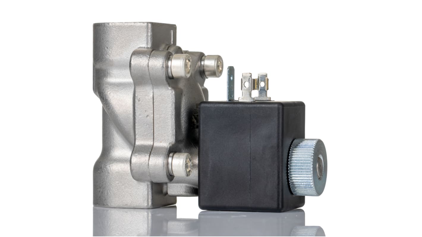 RS PRO Solenoid Valve, 2 port(s) , NO, 24 V, 1/2in