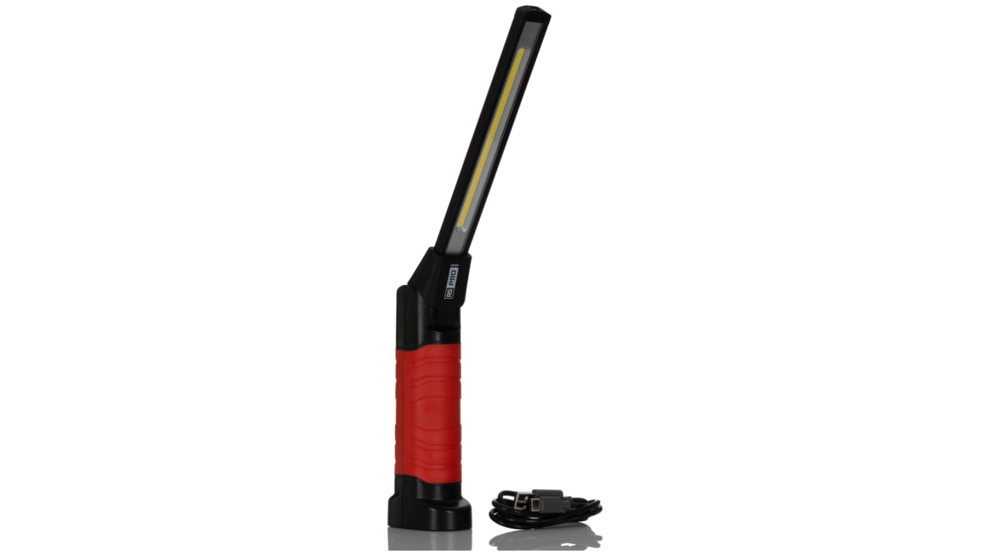 RS PRO Rechargeable LED Work Light, 625 lm, 3.7 V, IP54