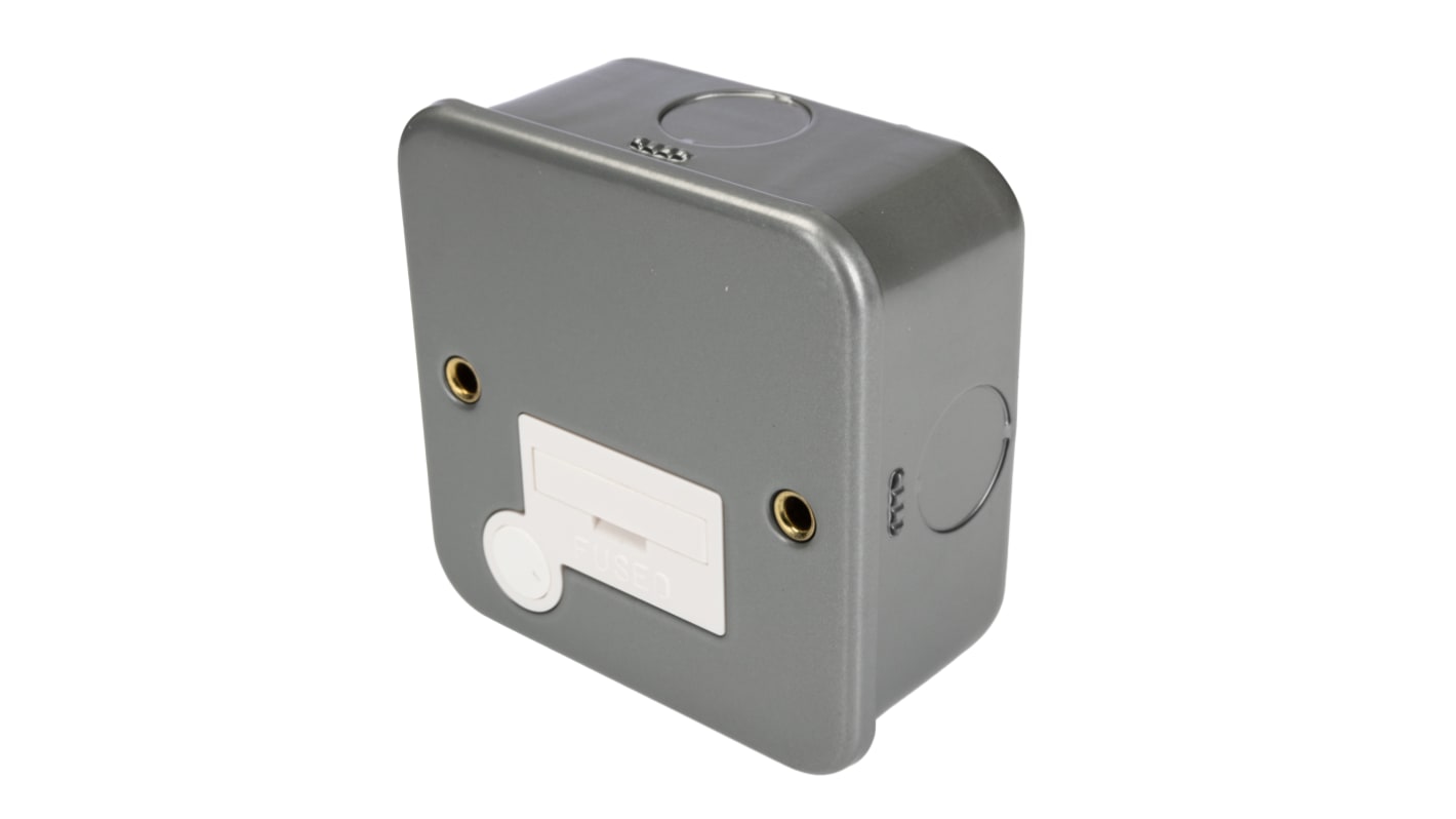 RS PRO Gesicherte Abzweigdose 1 Ausbrüche 13A 40mm min. 250V 13A BS 1362