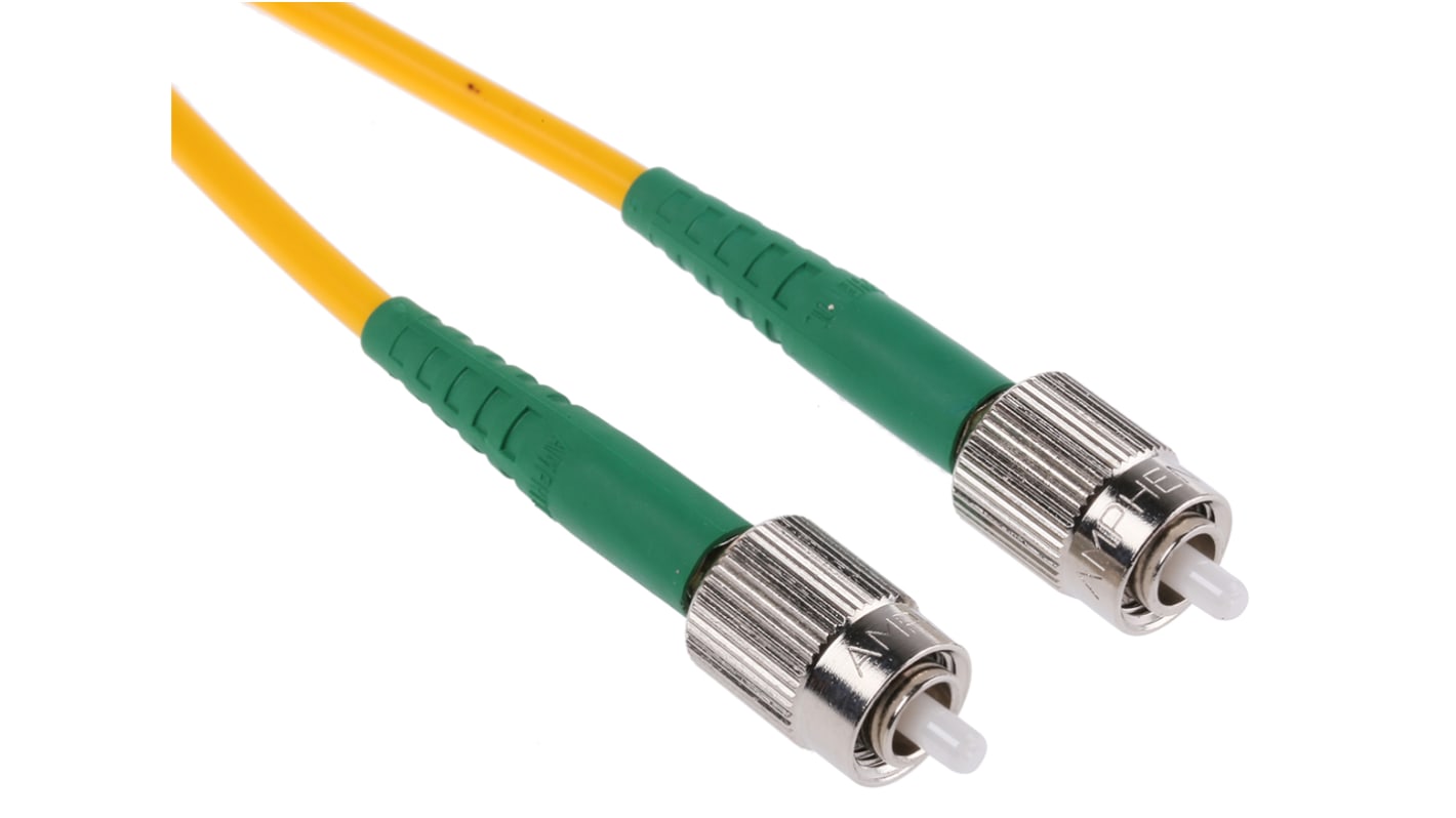 Amphenol Socapex FC to FC Duplex Single Mode Fibre Optic Cable, 9/125μm, 500mm