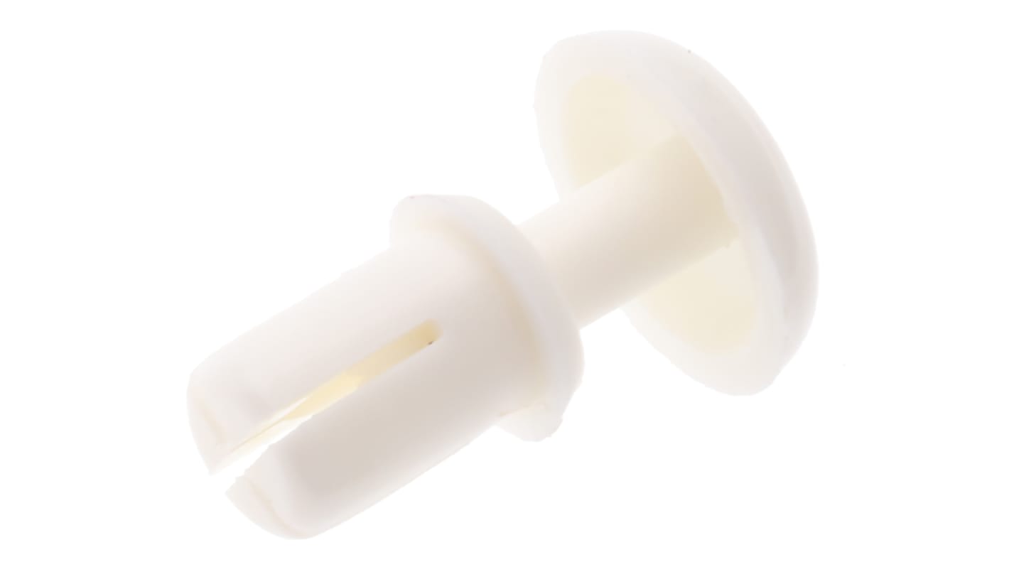 Nýt, délka nýtu: 6.1mm, Bílá, Prostý Žádné Vytvořený hlavičkářem, průměr nýtu: 3.5mm