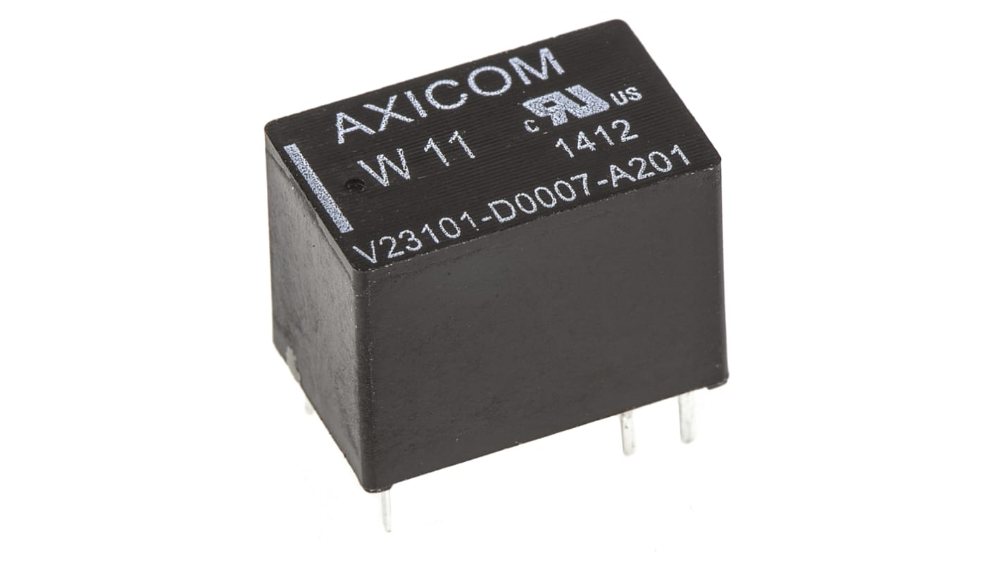 TE Connectivity PCB Mount Signal Relay, 24V dc Coil, 1.25A Switching Current, SPST