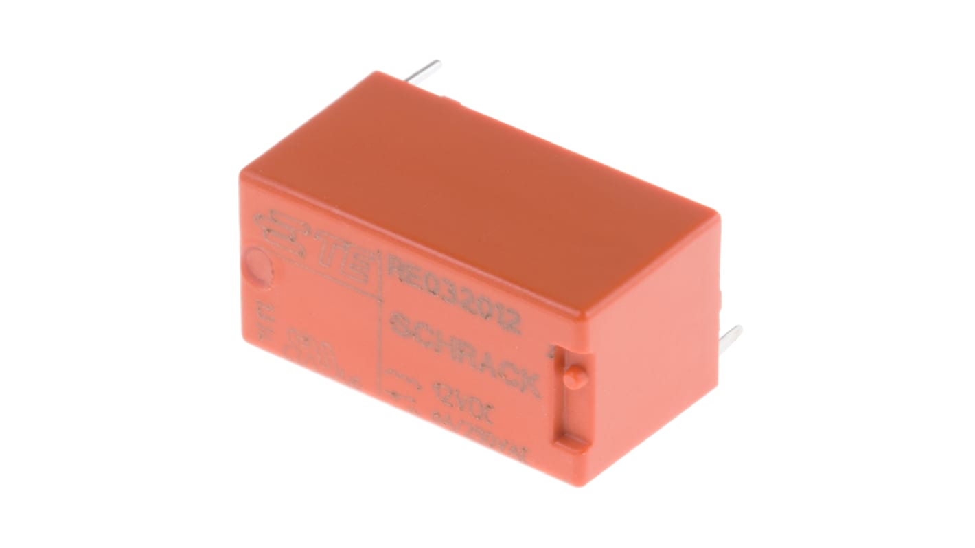 TE Connectivity PCB Mount Power Relay, 12V dc Coil, 6A Switching Current, SPST