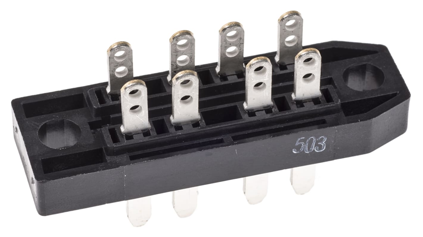 TE Connectivity 1393726-1, DIN 41622 Connector, Male, 8-Way, RP622